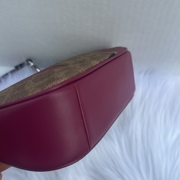 New COACH Teri Mini Crossbody Bag In Signature Canvas With Bow Print - Picture 11 of 11